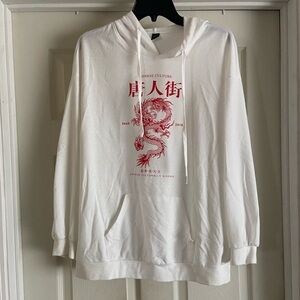 Womens White hoodie